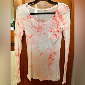 Women's Tie-Dye Long Sleeve Top